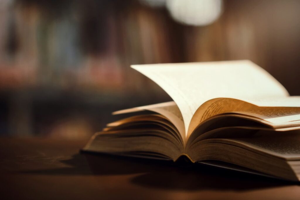 Book in library